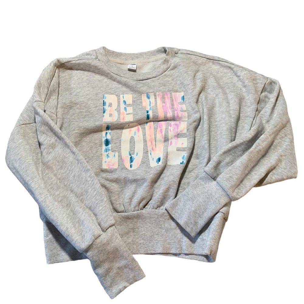 Old Navy soft pullover gray be the love size small
